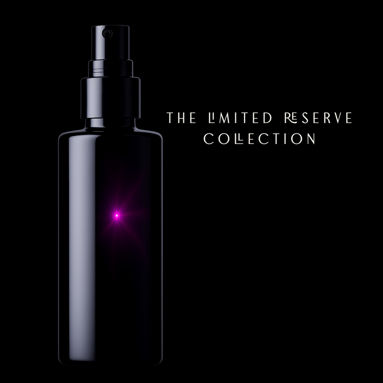 Biophotonic Violet Glass Bottle with sunlignt glint spray cap